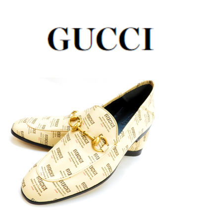 GUCCI GUCCI Logo Print Flat Shoes #407314 