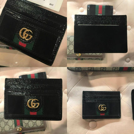 GUCCI Ophidia 2019 SS Suede Plain Card Holders 523159 0KCDG 1060 