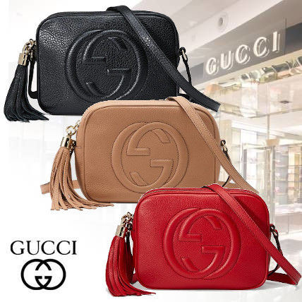 GUCCI Soho 2020 SS Casual Style 2WAY Leather Crossbody Logo Shoulder Bags 