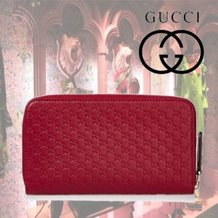 GUCCI Leather Long Wallet Long Wallets 449391BMJ1G 