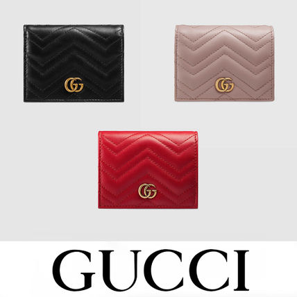 GUCCI GG Marmont 2020 21AW Folding Wallets 