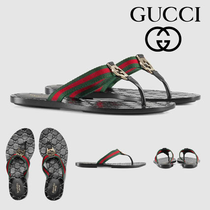 GUCCI 2019 SS Gg Thong Web Sandal 270374 H9020 8476 