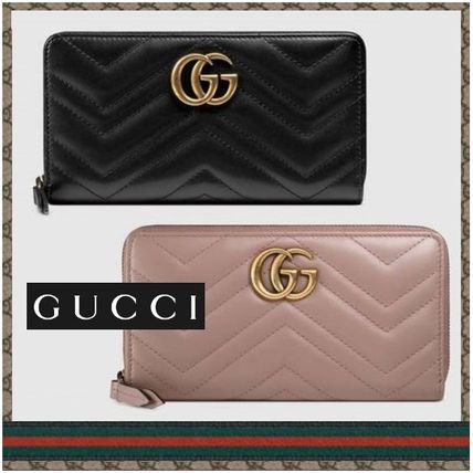 GUCCI GG Marmont Gg Marmont Zip Around Wallet 443123 