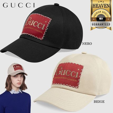 GUCCI 2020 21AW Cotton Baseball Hat With Gucci Label 627043 4HK02 1000 627043 4HK02 1400 