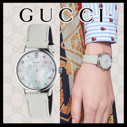 GUCCI Casual Style Round Party Style Quartz Watches Office Style 531664 IBFA0 8504 