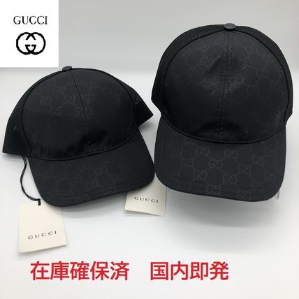 GUCCI Unisex Blended Fabrics Street Style Caps 426887 4HG80 1000 