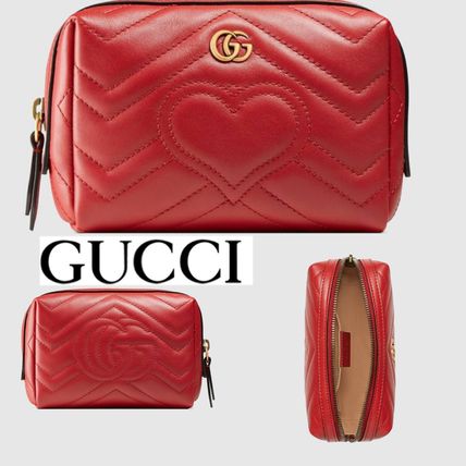 GUCCI GG Marmont PouchesCosmetic Bags 