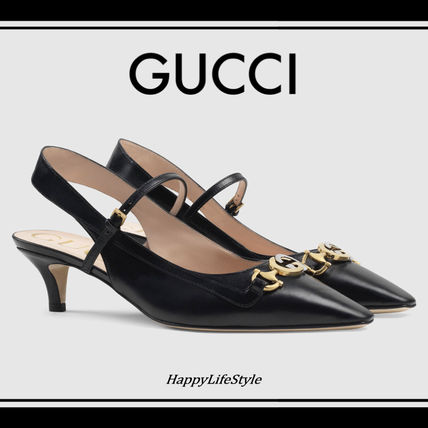 GUCCI 2020 SS Plain Leather Elegant Style Formal Style Logo 