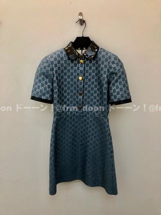 GUCCI 2020 SS Short Short Sleeves Logo Dresses 622990 Z8AZJ 4447 