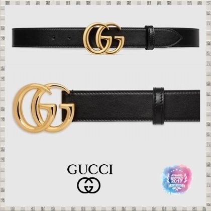 GUCCI GG Marmont 2020 SS Gg Marmont Leather Belt With Shiny Buckle 4145160YA0G1000 