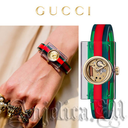 GUCCI 2018 SS Casual Style Square Quartz Watches Elegant Style 