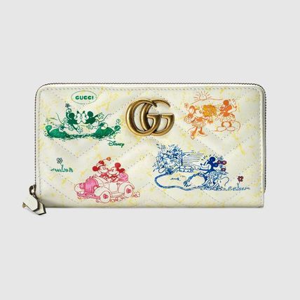 GUCCI Online Exclusive Disney X Gucci Gg Marmont Zip Around Wallet 616765 1TZAM 9183 