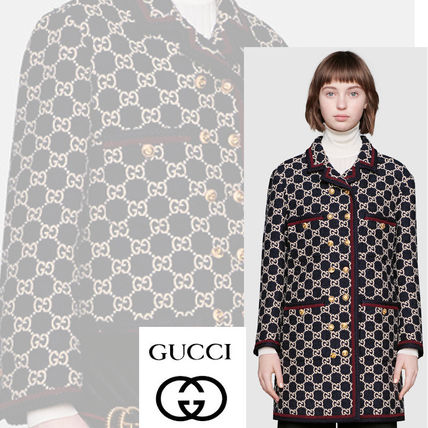 GUCCI Gg Tweed Coat 577448 ZAAMP 4447 