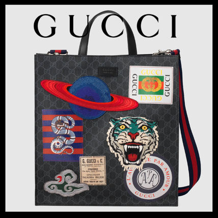 GUCCI Unisex Canvas 2WAY Other Animal Patterns Crossbody Totes 495559 9IKDN 8850 