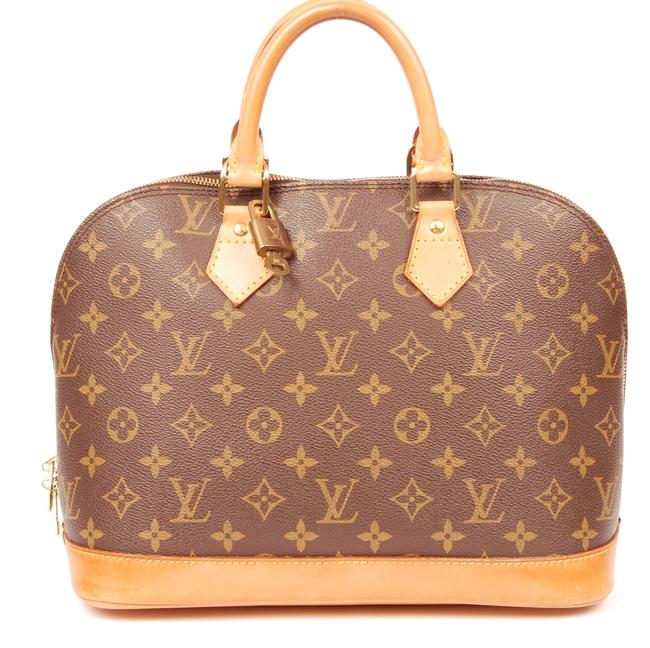 Louis Vuitton Alma Brown 6235 Monogram Canvas Satchel
