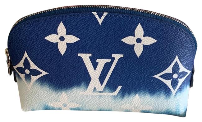 Louis Vuitton Blue Pouch Pm Cosmetic Bag
