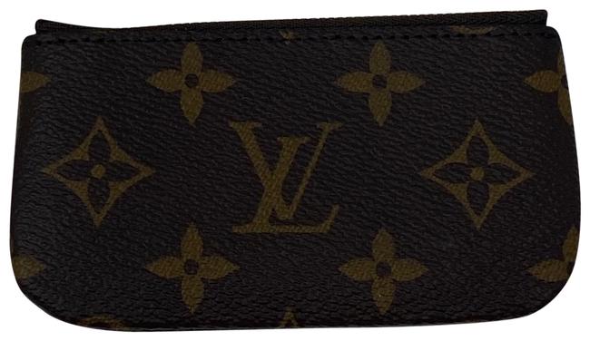 Louis Vuitton Brown Key Pouch Cles Monogram M62650 Wallet Cosmetic Bag