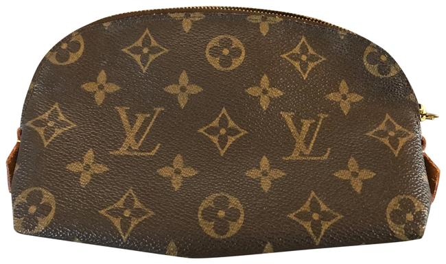Louis Vuitton Brown Pouch Monogram Cosmetic Bag