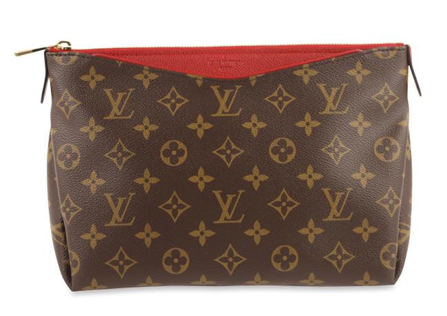 Louis Vuitton Case Pallas Beauty Brown Monogram Canvas and Calfskin Clutch
