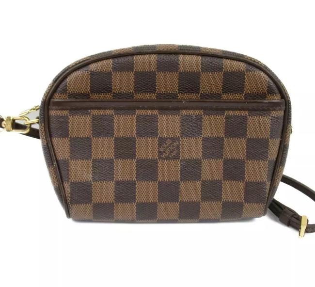 Louis Vuitton Damier Ebene Pochette Ipanema W W Strap Cosmetic Bag