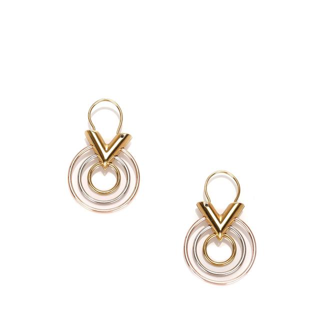 Louis Vuitton Gold Metal Essential Earrings