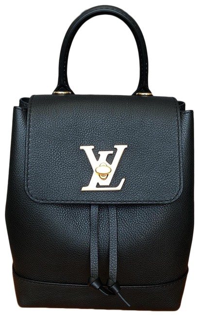 Louis Vuitton Lockme Mini Black Calfskin Leather Backpack