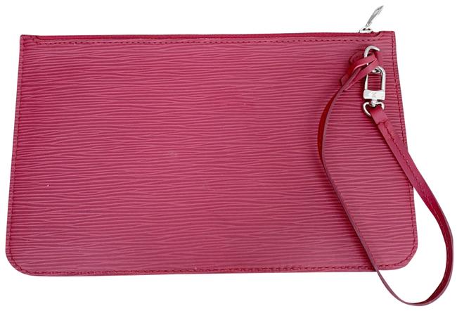 Louis Vuitton Neverfull Pouch Fuchsia Epi Clutch