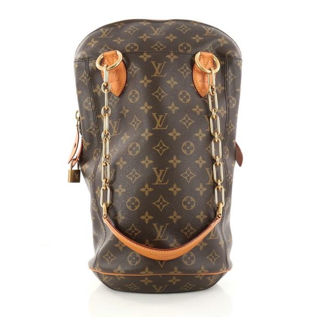 Louis Vuitton Punching Monogram Pm Brown Canvas Shoulder Bag