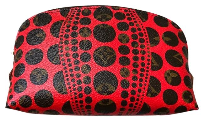 Louis Vuitton Red Brown Lv Cosmetic Bag
