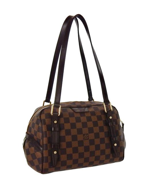 Louis Vuitton Rivington Brown Damier Ebene Canvas and Leather Shoulder Bag