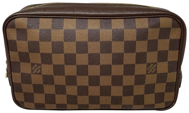 Louis Vuitton Trousse Clutch Damier Ebene 25 Cosmetic Bag