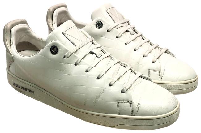 Louis Vuitton White Mens Leather Logo US 10 Regular