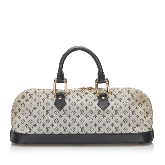 Louis Vuitton Alma Gray Leather Shoulder Bag