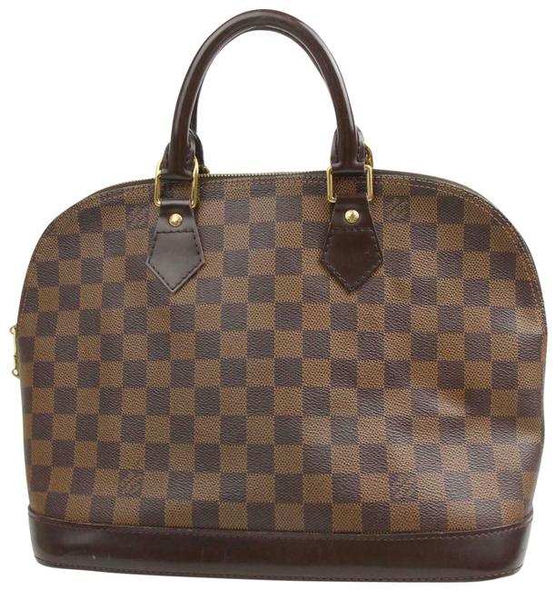 Louis Vuitton Alma Hand Brown Damier Shc7 10576 Tote