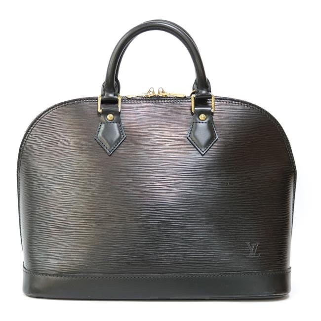 Louis Vuitton Alma Handbag M52142 Ladies Men Black  Or Epi Leather Satchel