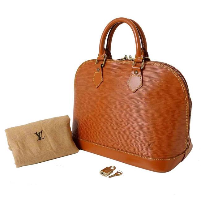 Louis Vuitton Alma Handbag M54148 Ar0937 Gold Cipango Epi Leather Satchel