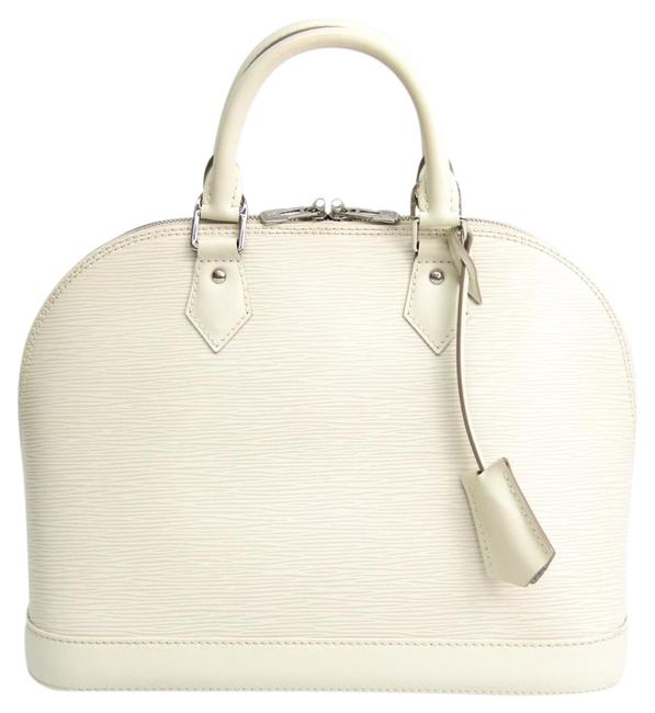 Louis Vuitton Alma M4030j Handbag Ivory Epi Leather Satchel