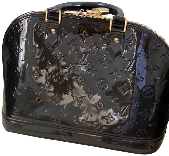 Louis Vuitton Alma M90185 Noir Patent Leather Tote