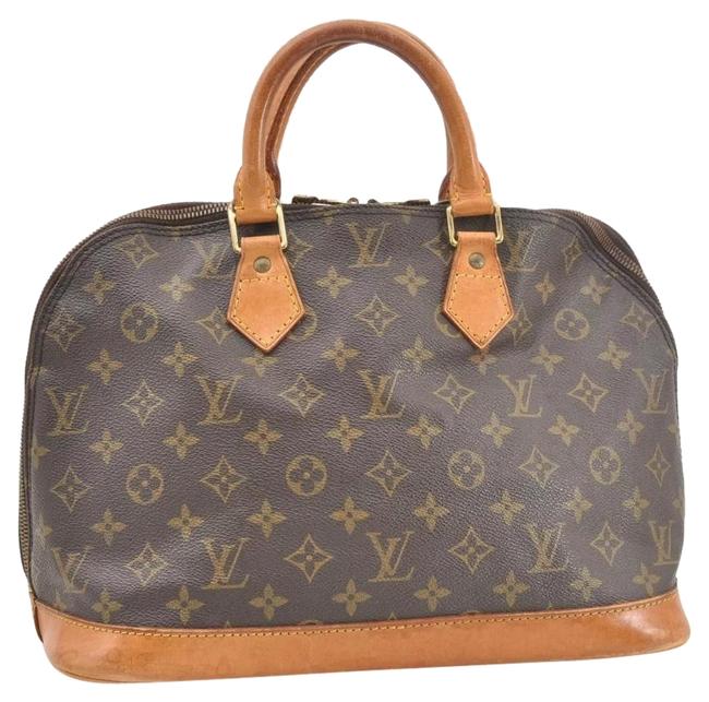 Louis Vuitton Alma Monogram Canvas Satchel