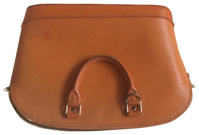 Louis Vuitton Alma Orange Epi Leather Satchel