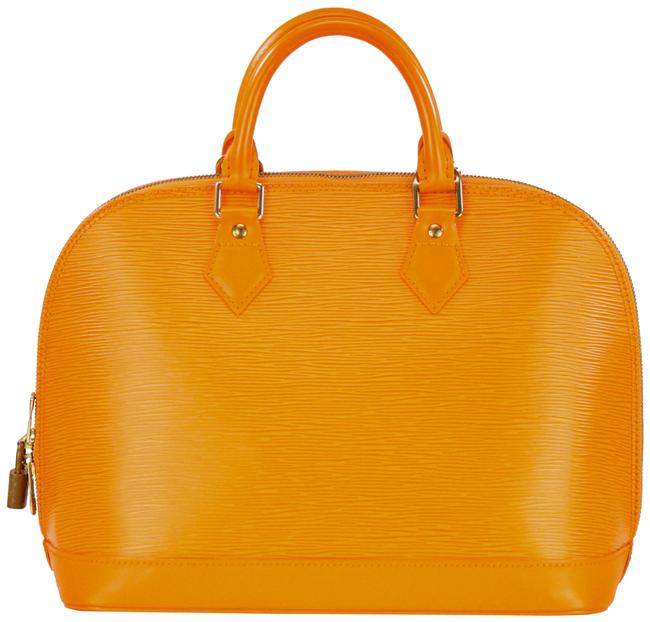 Louis Vuitton Alma Pm Orange Epi Leather Tote