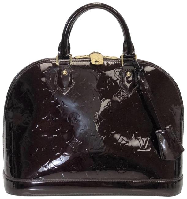 Louis Vuitton Alma Pm In Amarante Purple Monogram Vernis Leather Satchel