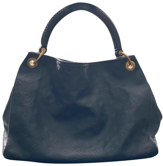Louis Vuitton Artsy Empriente Infini Blue Black. Leather Hobo Bag