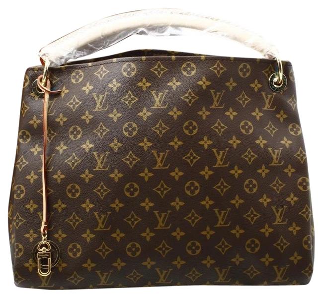 Louis Vuitton Artsy Mm New Brown Leather Tote