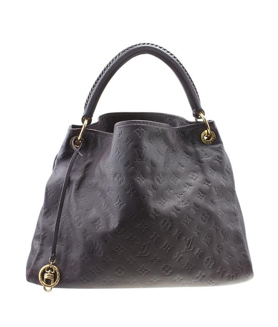Louis Vuitton Artsy M93828 Mm Aube Empreinte 184977 Purple Leather Hobo Bag