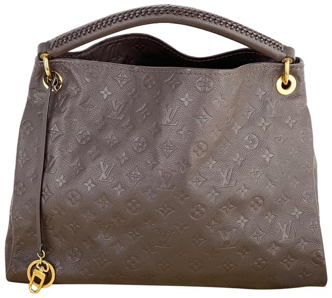 Louis Vuitton Artsy Mm Empreinte A313 Brown Leather Hobo Bag