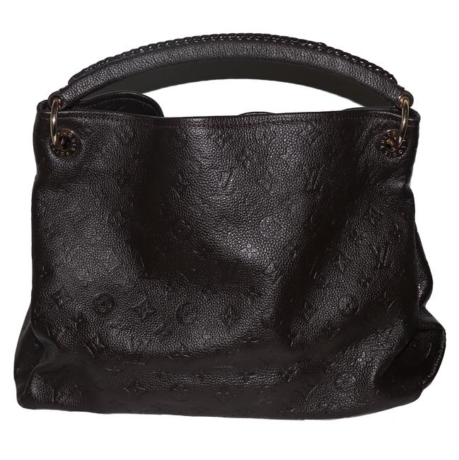 Louis Vuitton Artsy Mm Empreinte Handbag Brown Leather Shoulder Bag