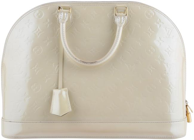 Louis Vuitton Bag Alma Gm Beige Monogram Vernis Leather Tote