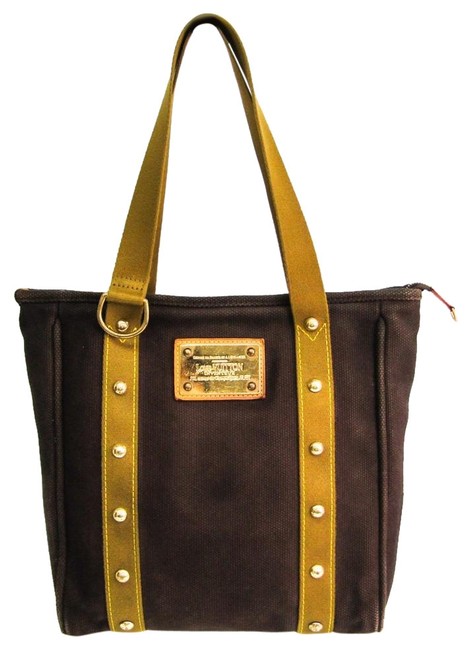 Louis Vuitton Bag Cabas Antigua Mm M40086 Women Brown  Khaki Canvas Tote