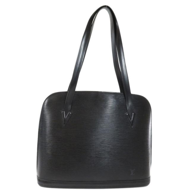 Louis Vuitton Bag Lussac M52282 Ladies Black  Tobacco Epi Leather Tote